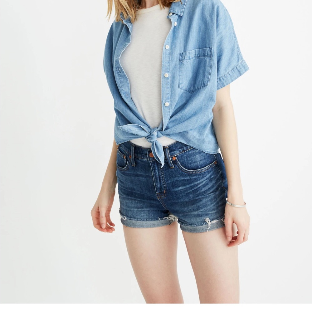 DONATED Madewell | High Rise Denim Shorts | Size 28 | Cutoff Jean Shorts